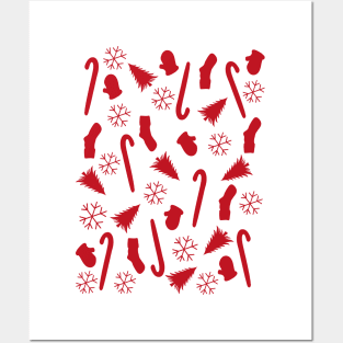 Happy New Year Holiday Vibes Pattern Posters and Art